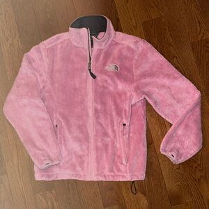 The NORTH FACE pink fleece jacket